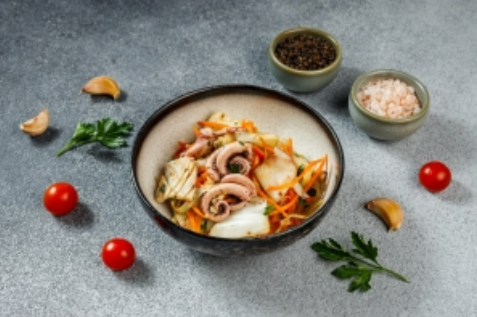 Маринованные кальмары по-корейски